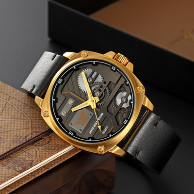 Quartz Leather Men's Watch™