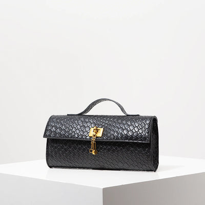 Venezia Woven Baguette Clutch