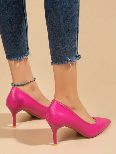 Camila – Two-Tone Buckle Slingbacks