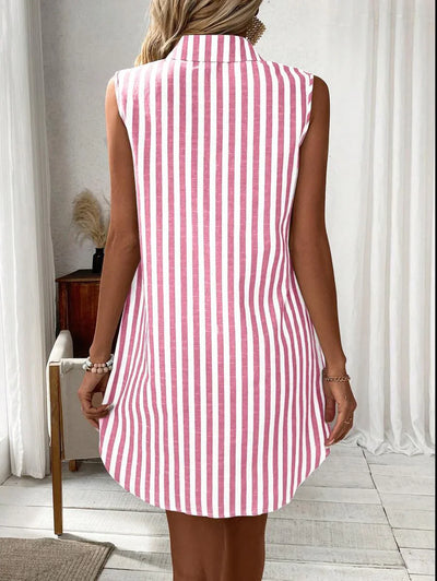 MARIE | STRIPED SHIRT DRESS