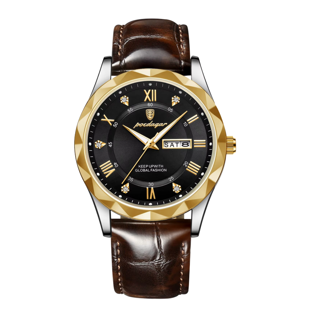 Levi | Men's Quartz Watch with Date and Day Display | 41mm