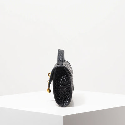 Venezia Woven Baguette Clutch