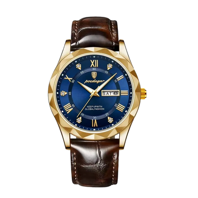 Brody | Elegant Leather Strap Quartz Watch