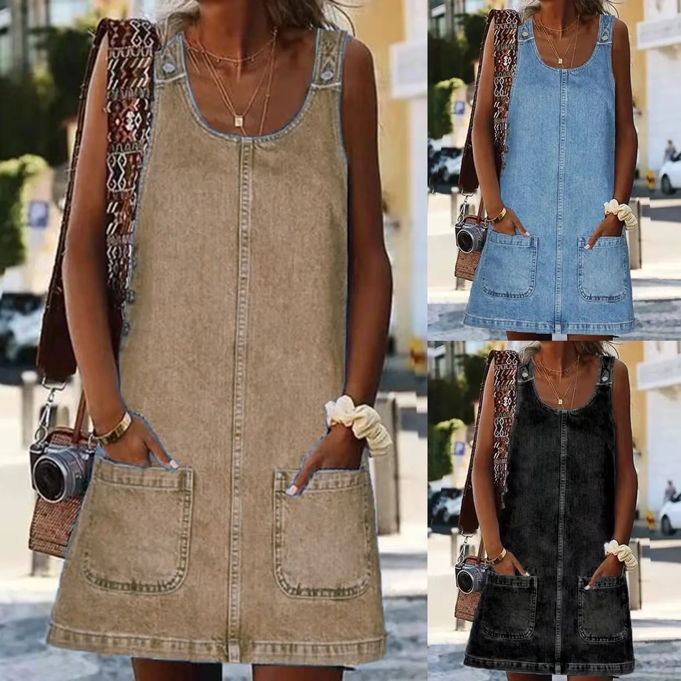 Olivia™ | Comfortable Wide Shoulder Style Mini Dress