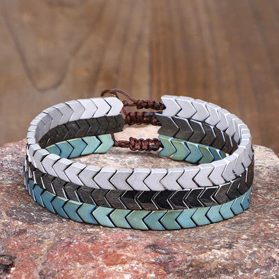 Arrowline Hematite Bracelet