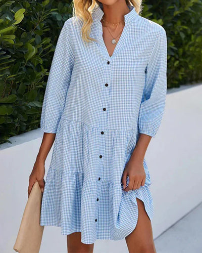 Avencea | Dress with Buttons Perfect for Good Weather