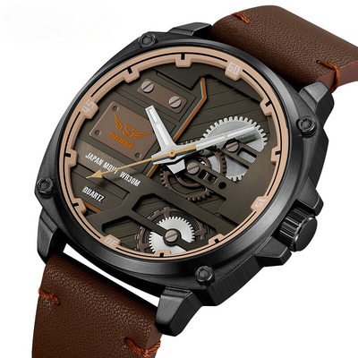 Quartz Leather Men's Watch™