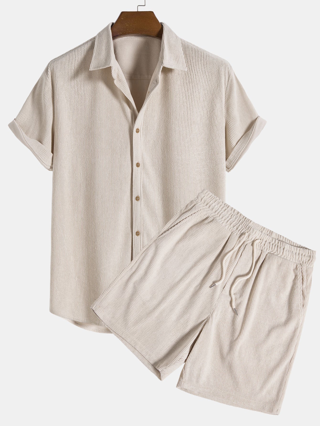 Avencea - Corduroy Short Set for Men