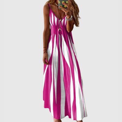 Sylvia | Striped Maxi Dress