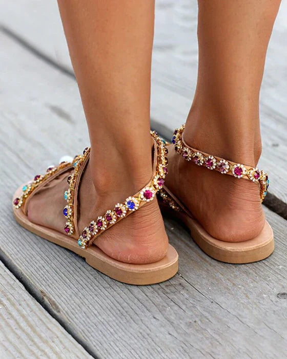Avencea | Colorful Beach Sandals Slip-on