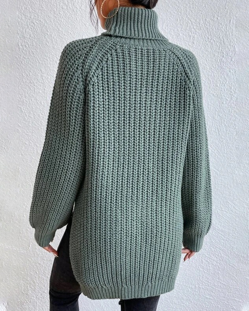 Olivia | Women’s Cozy Winter Ribbed Knit Sweater