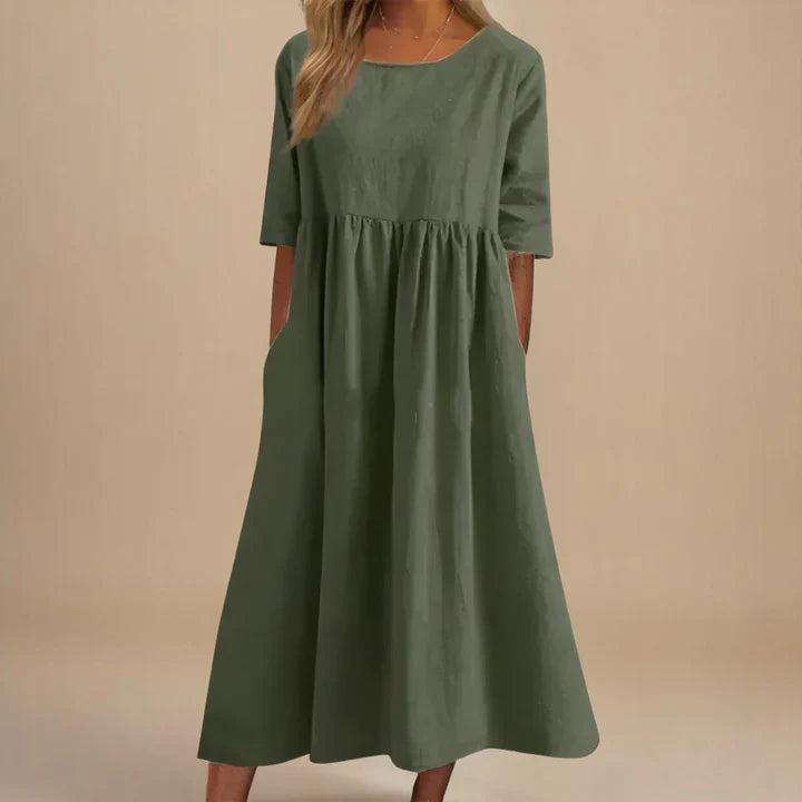 AMARIS | ELEGANT LOOSE-FIT MAXI DRESS