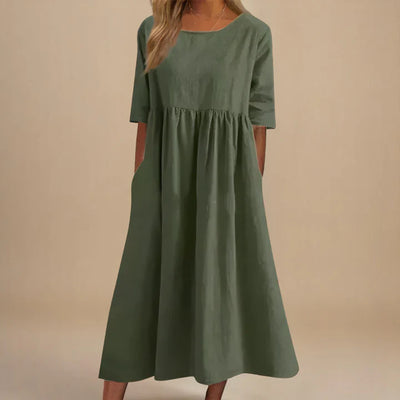 AMARIS | ELEGANT LOOSE-FIT MAXI DRESS