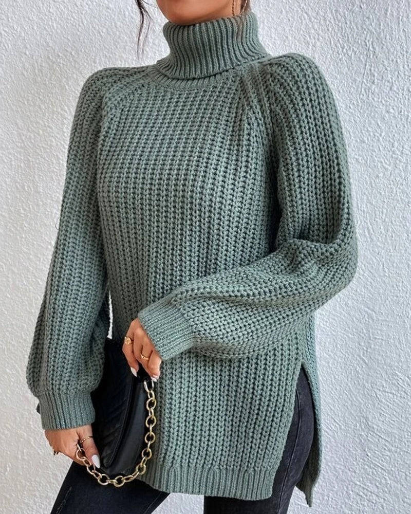 Olivia | Women’s Cozy Winter Ribbed Knit Sweater
