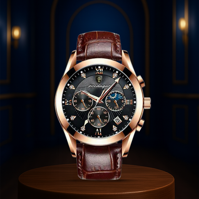 Darian | Classic Textured Leather Strap Watch