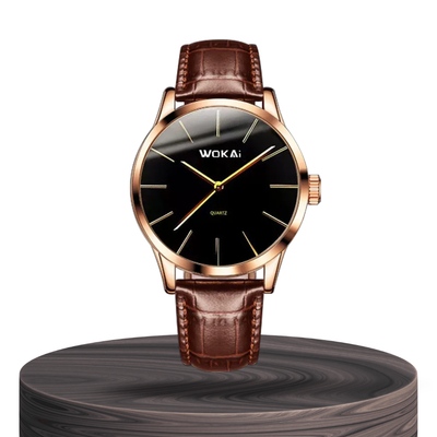 Ian | Elegant Rose Gold Quartz Watch Dean | 40mm