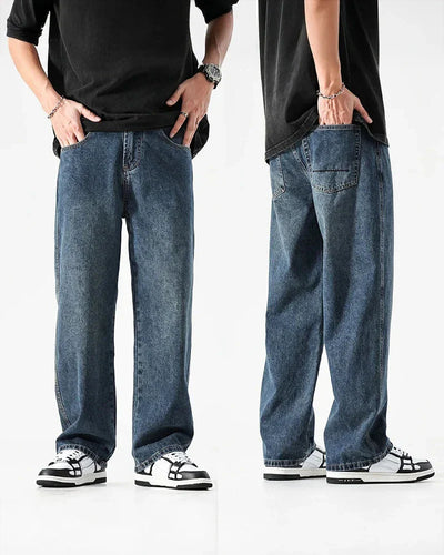 Rigid Washed Denim Jeans