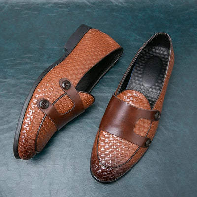 Lucca Double-Button Woven Loafer