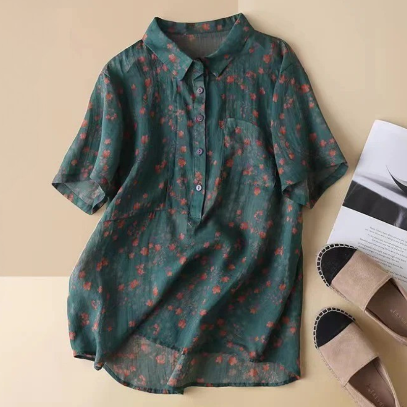 Clara | Lightweight Vintage Look Blouse