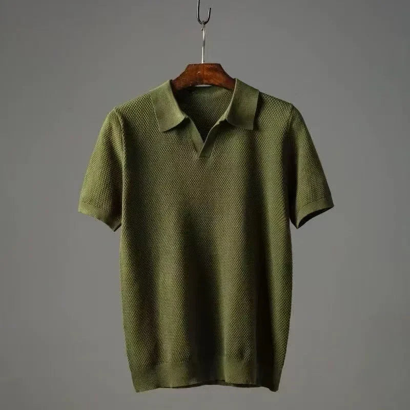 Hudson Waffle Knit Polo