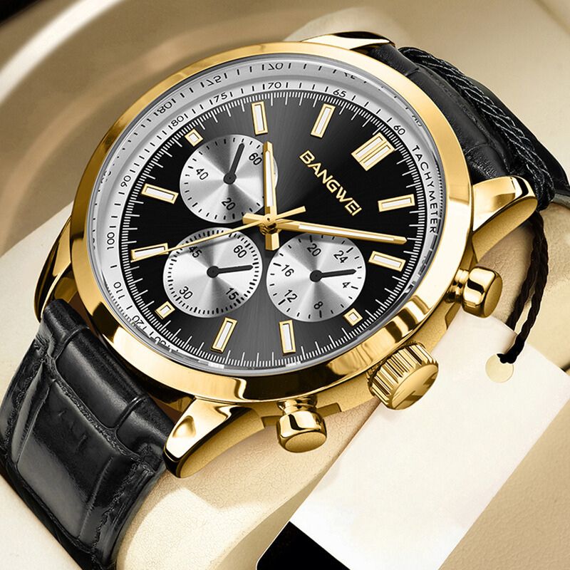 Casual Sport Military Business Leather Quartz Watch™