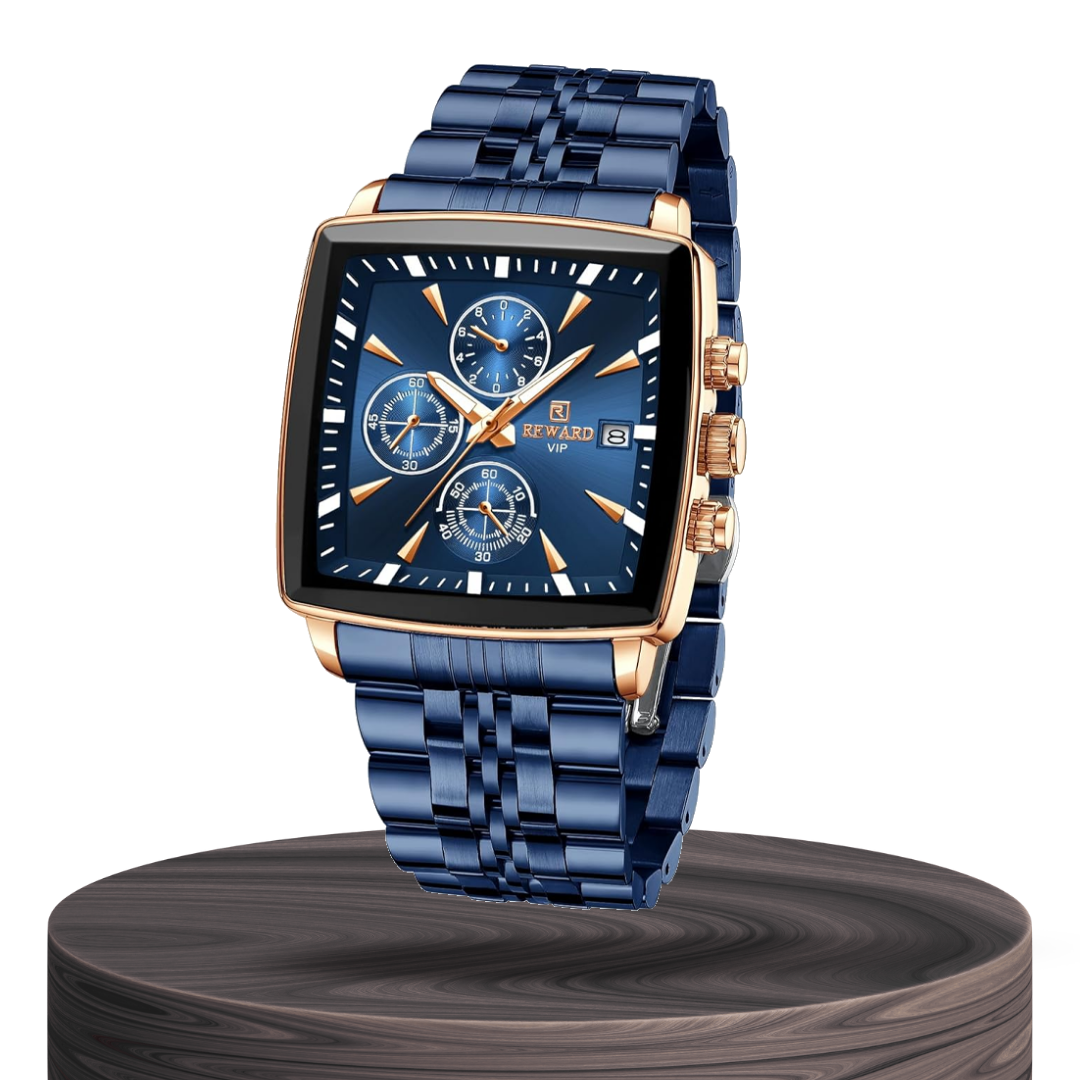 Troy | Men's Rectangular Luxury Quartz Wristwatch