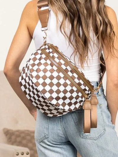 Elsie - Checkered Bum Bag