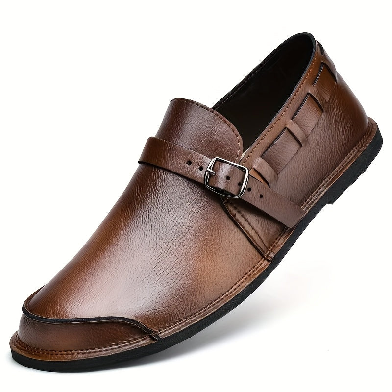 Diego Antonetti Monk Strap Leather Loafers
