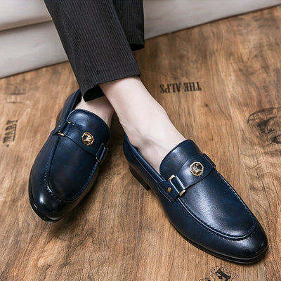 Davide Romano Leather Penny Loafers