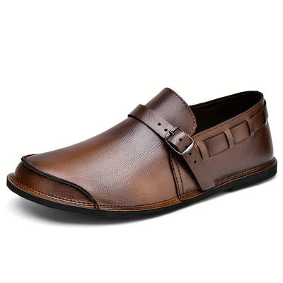 Diego Antonetti Monk Strap Leather Loafers