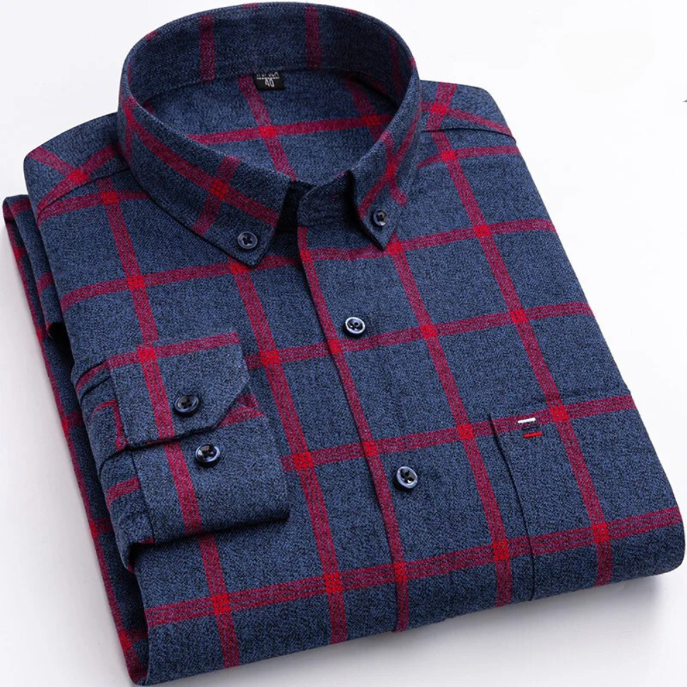 Vinthentic Everett Cotton Plaid Shirt