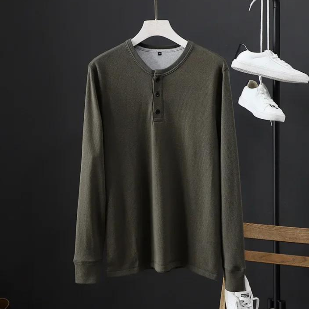 Vinthentic Signature Waffle Long Sleeve Shirt