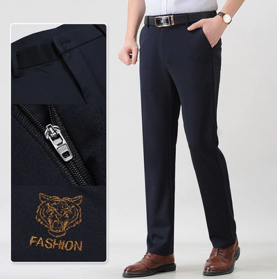 Avencea Men's Stretch Plush-Lined Trousers for Comfort and Style