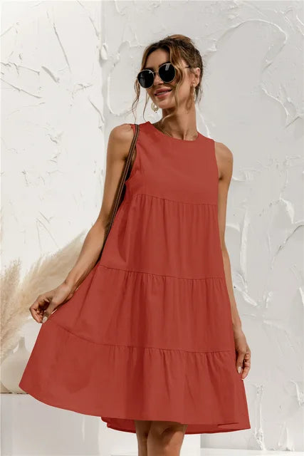 Avencea - Casual Knee-Length Summer Dress