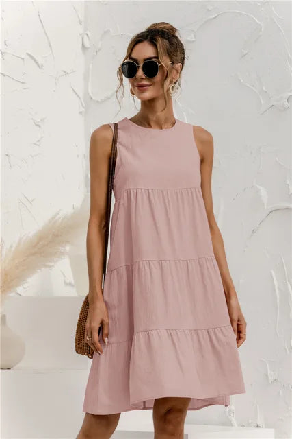 Avencea - Casual Knee-Length Summer Dress