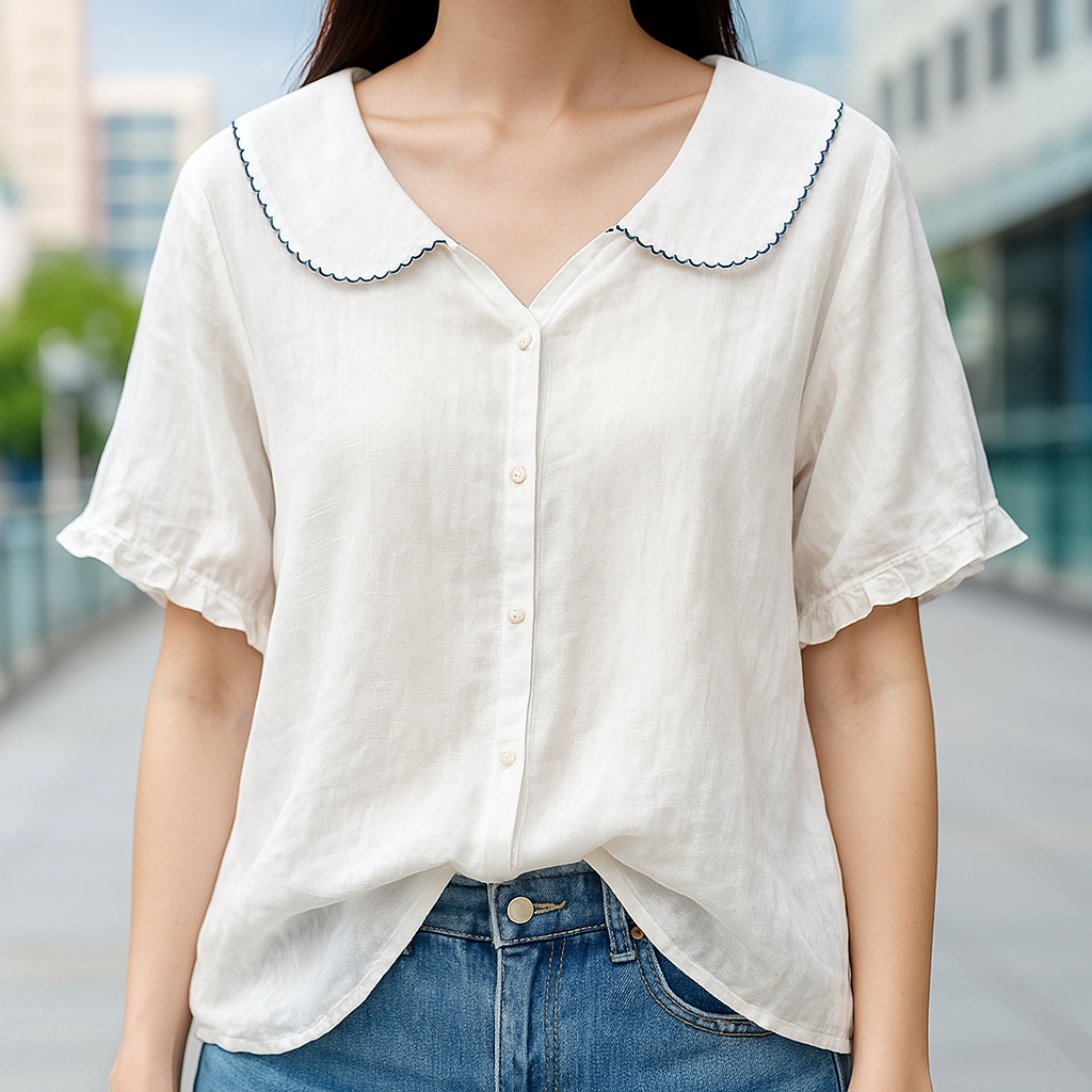 Brisella - Linen Blouse