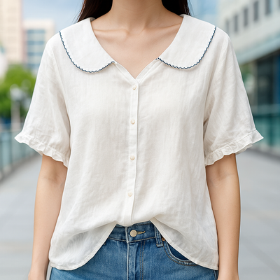 Brisella - Linen Blouse