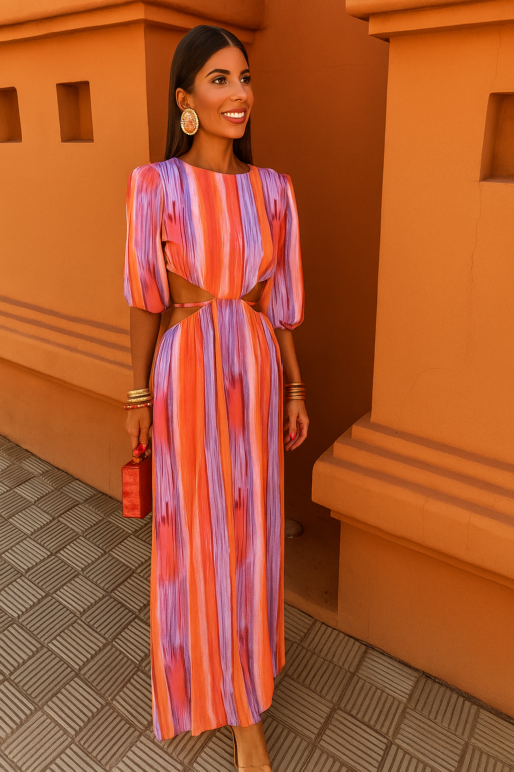 Aaliyah | Midi dress with slits