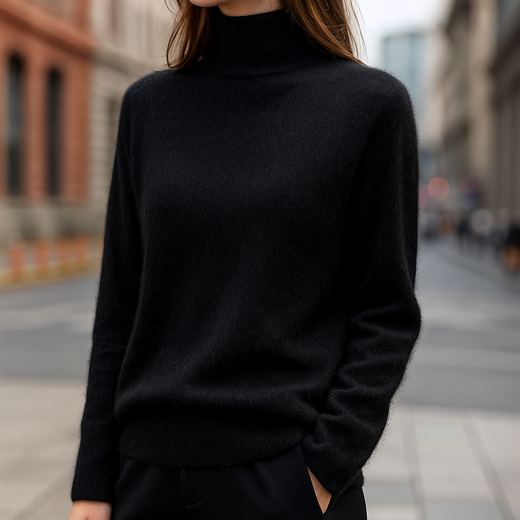 Alcina - Mink Cashmere Semi-turtle Neck