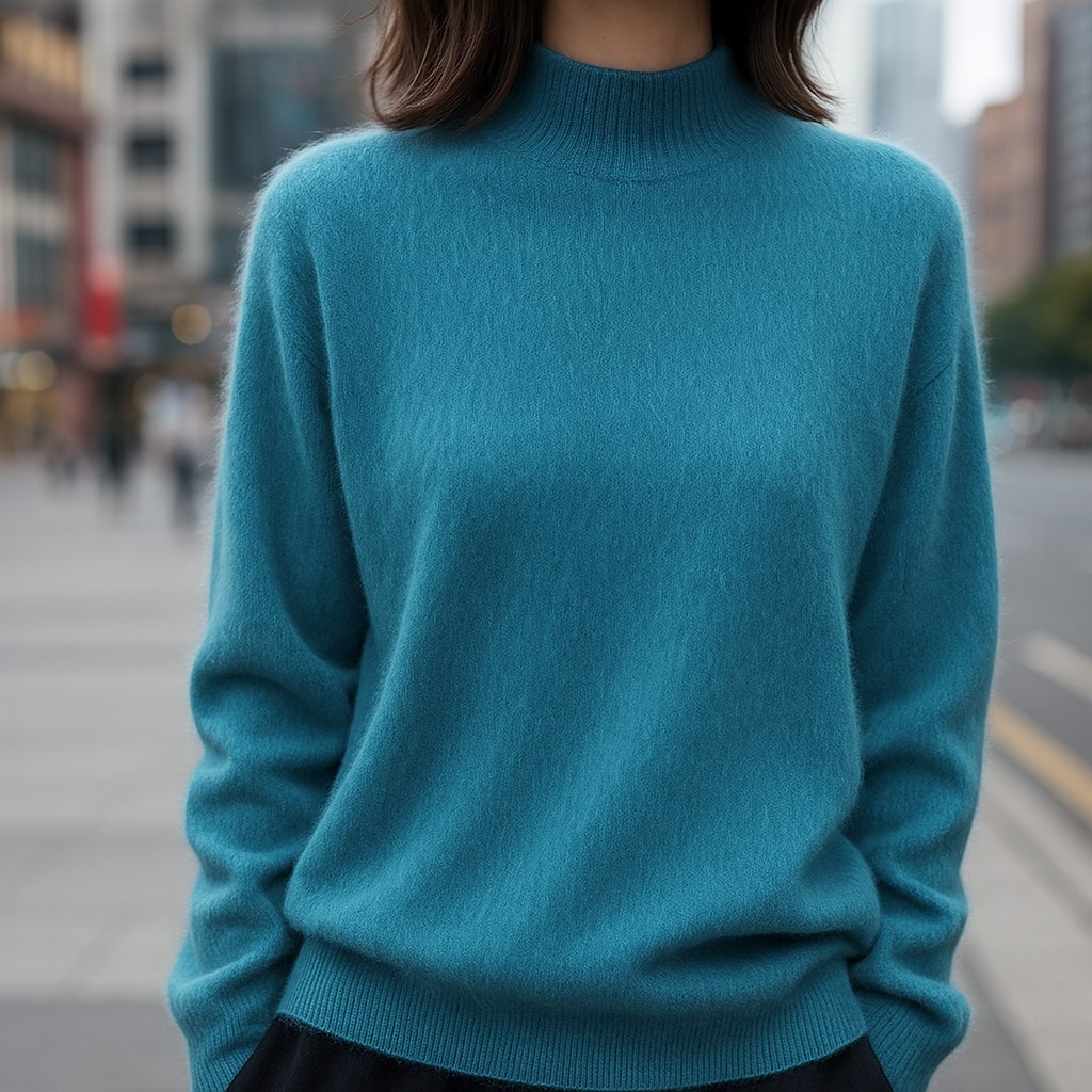 Alcina - Mink Cashmere Semi-turtle Neck