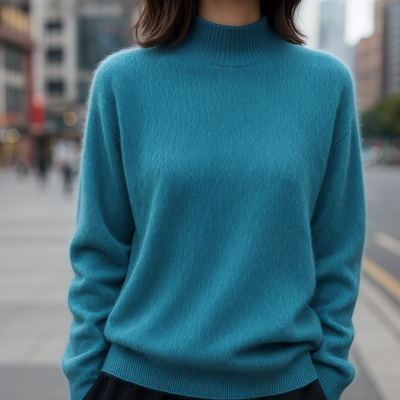 Alcina - Mink Cashmere Semi-turtle Neck