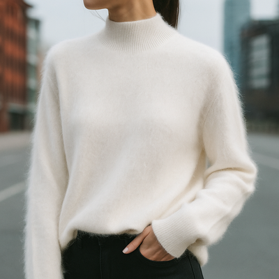 Alcina - Mink Cashmere Semi-turtle Neck