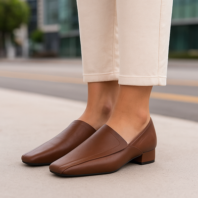 Aurelia - Leather Flats