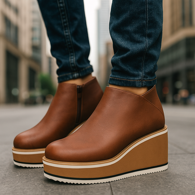 Auria - Platform Leather Shoes