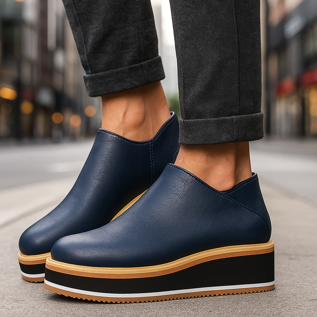 Auria - Platform Leather Shoes