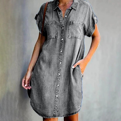 Avencea - Denim Dress - Effortless Denim Shift Elegance