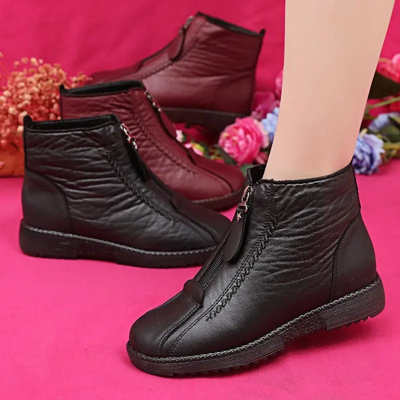 Zaira™ | Women's Non-Slip Natural Leather Ankle Boots