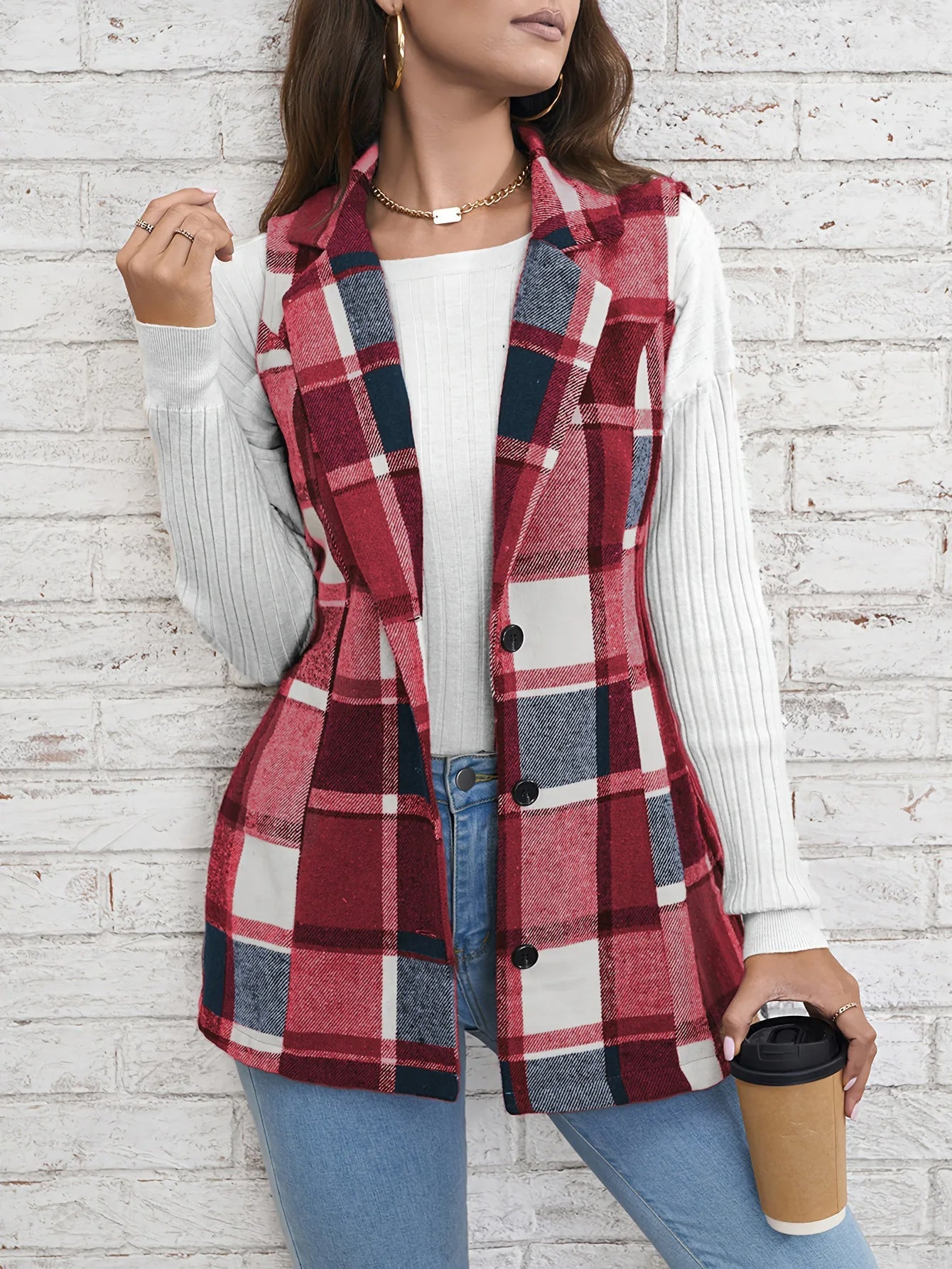 Camden Wool Plaid Vest