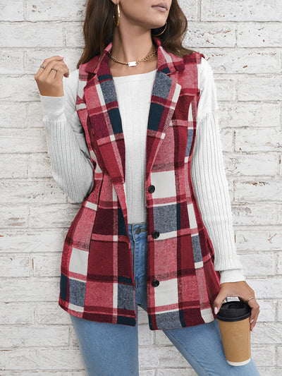 Camden Wool Plaid Vest
