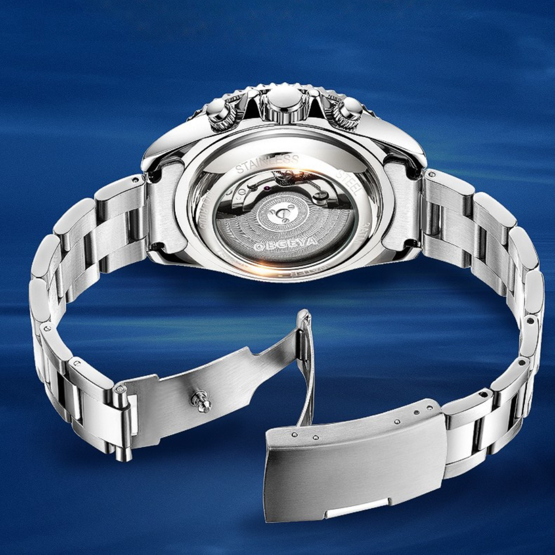 Stainless Automatic Tourbillon Wristwatch